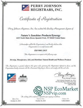 сертификат iso 9001:2015 nsp